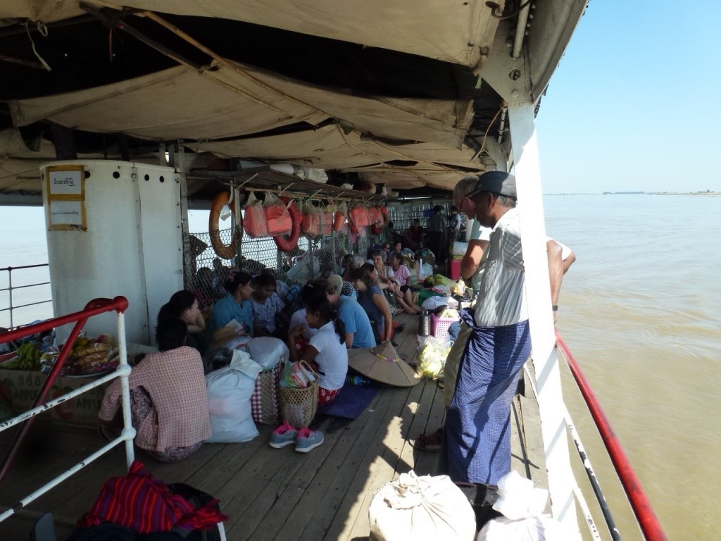 Slow boat entre Mandalay et Bagan