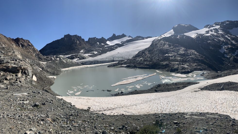 Lac du glacier du Grand Méan, Haute-Maurienne, Alpes, France