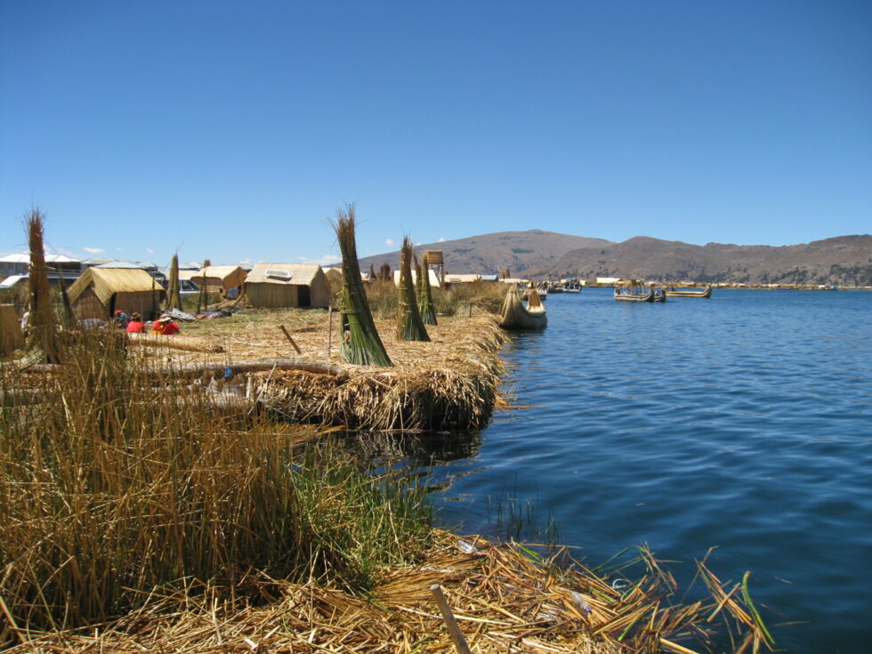 Los Uros sur le lac Titicaca