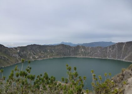 Dans le froid de Quilotoa