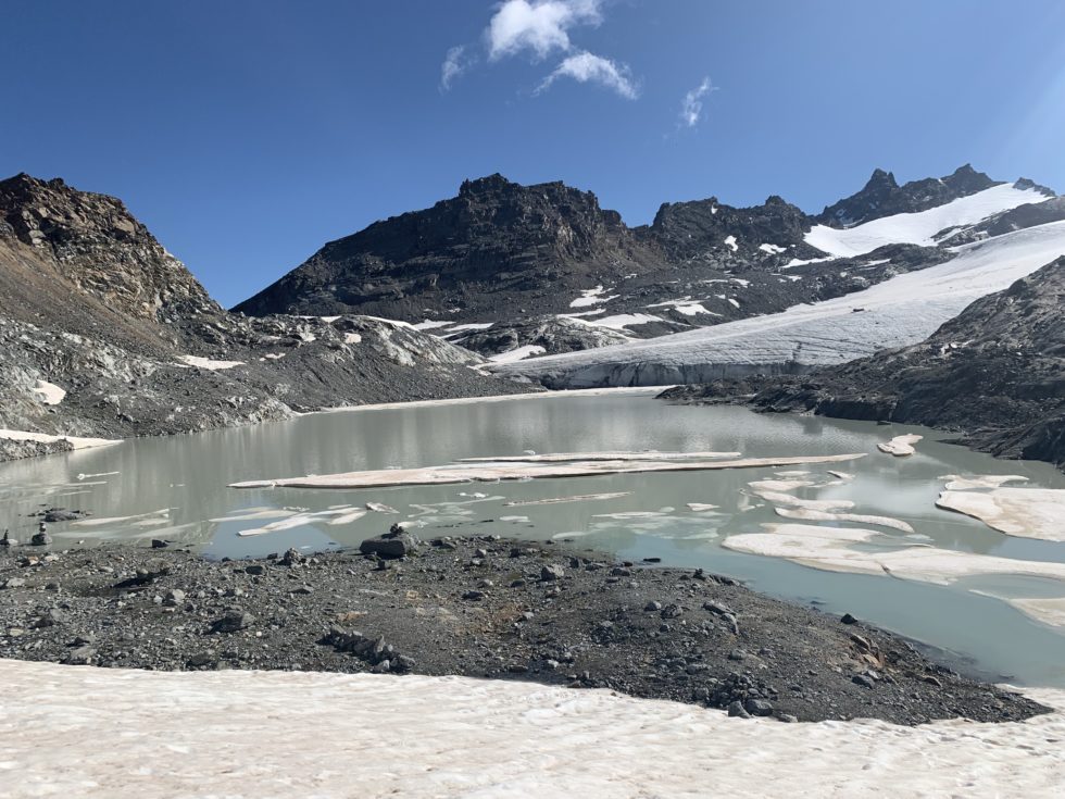 Lac du glacier du Grand Méan, Haute-Maurienne, Alpes, France