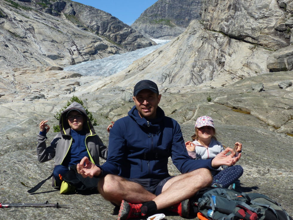 Zen, glacier Nigardsbreen, Jotesdalsbreen, Fjords, Norvege