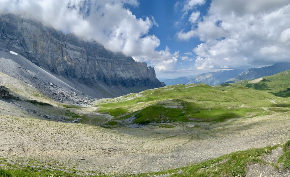 Vue depuis le Col d'Anterne, Fiz, Alpes, France