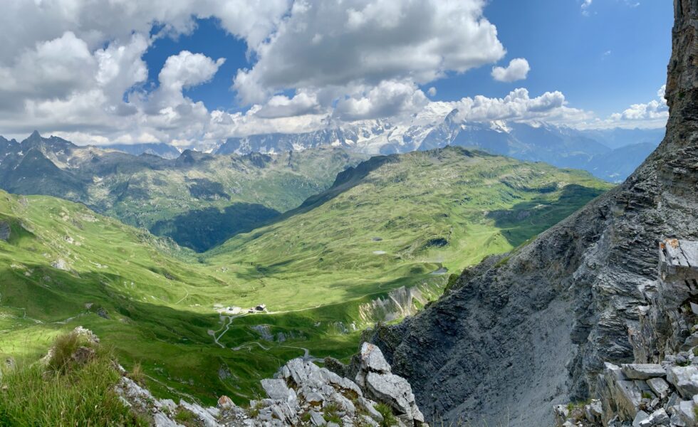 Vue depuis le Col d'Anterne, Fiz, Alpes, France