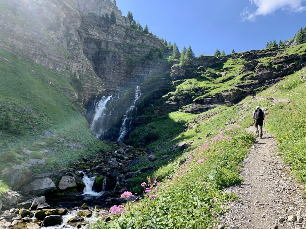 Cascade de la Pleureuse, Fiz, Alpes, France
