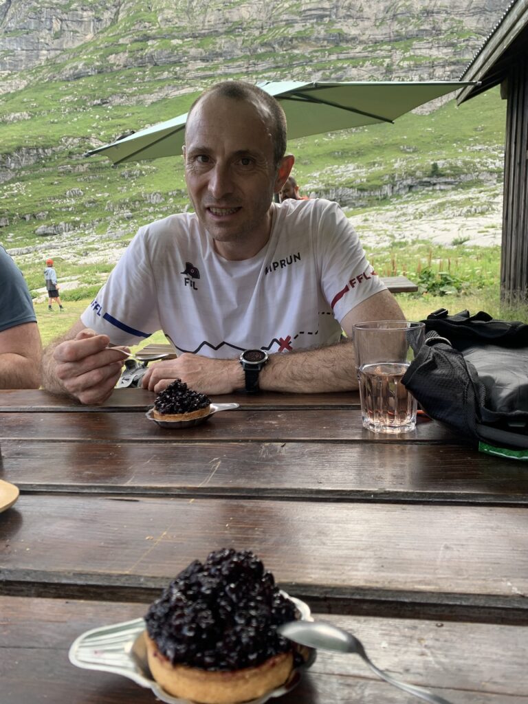 Tarte myrtille, refuge de Sales, Fiz, Alpes, France