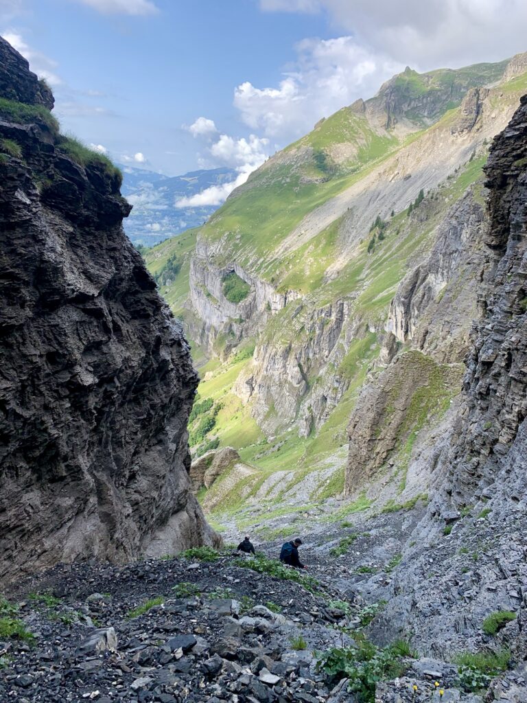 Descente refuge de Platé, Plaine Joux, Fiz, Alpes, France